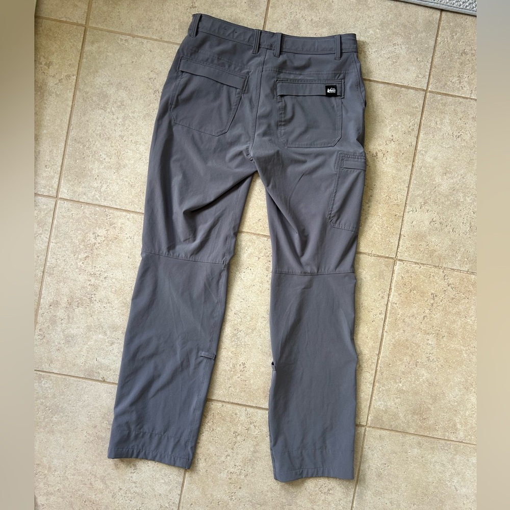 REI Kornati Roll-Up Pants Hiking Trail Utility UPF 50 Outdoor Gorp Travel Gray 6 - Picture 9 of 16